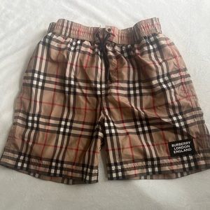 Boys Burberry Swim trunks size 10